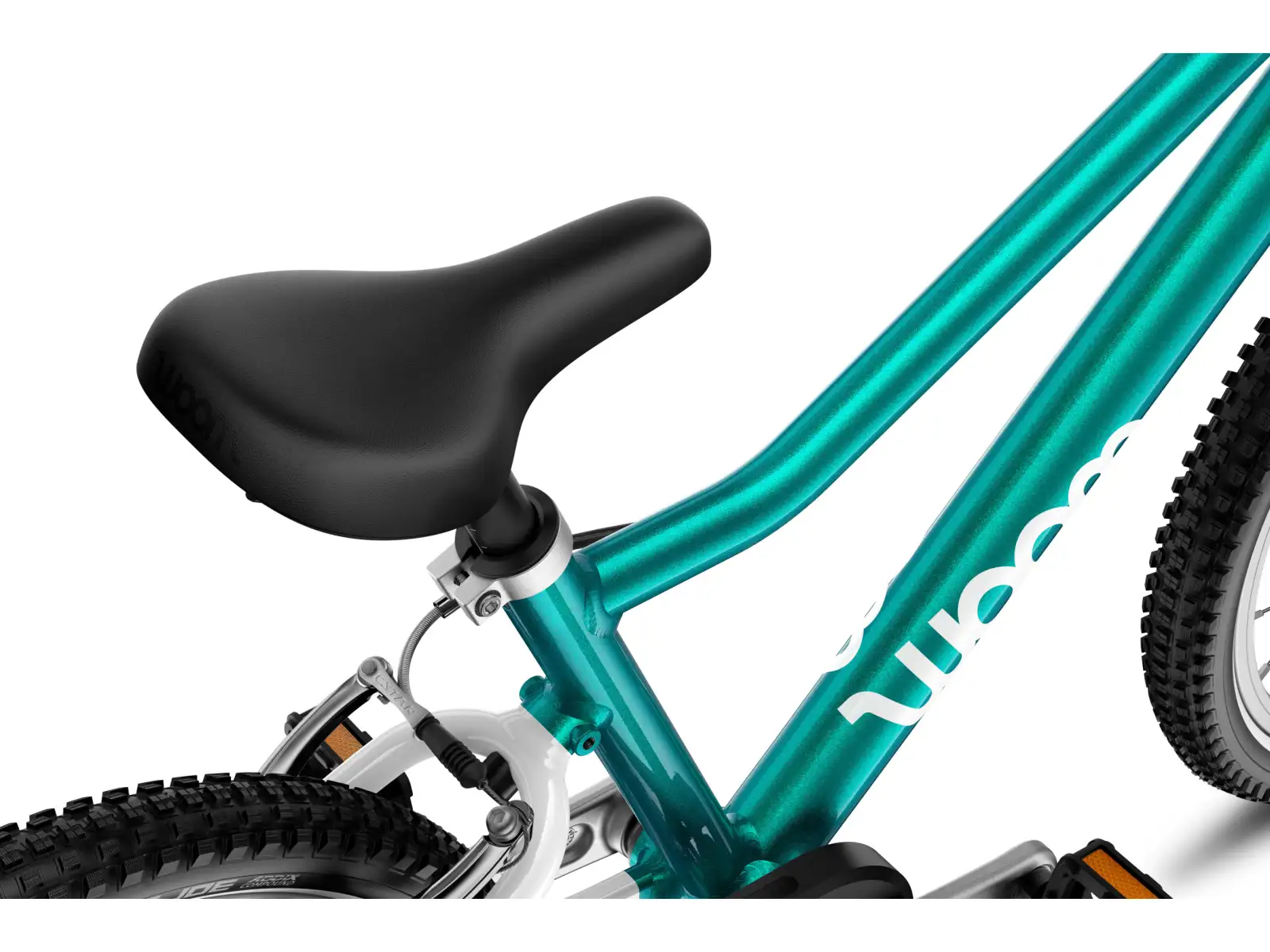 Woom GO 2 Metallic Turquoise 14 detský bicykel