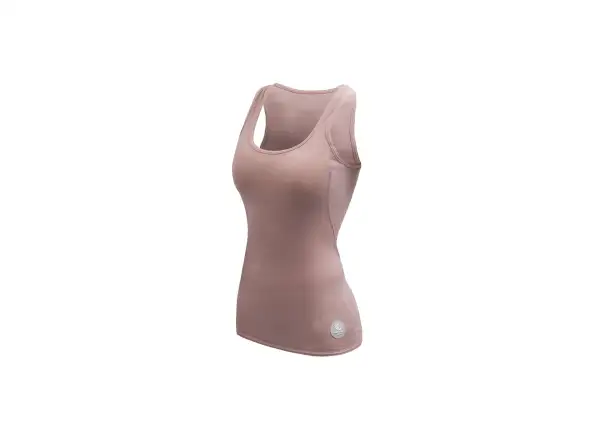 Sensor Merino Air dámske tričko bez rukávov Dusty Pink
