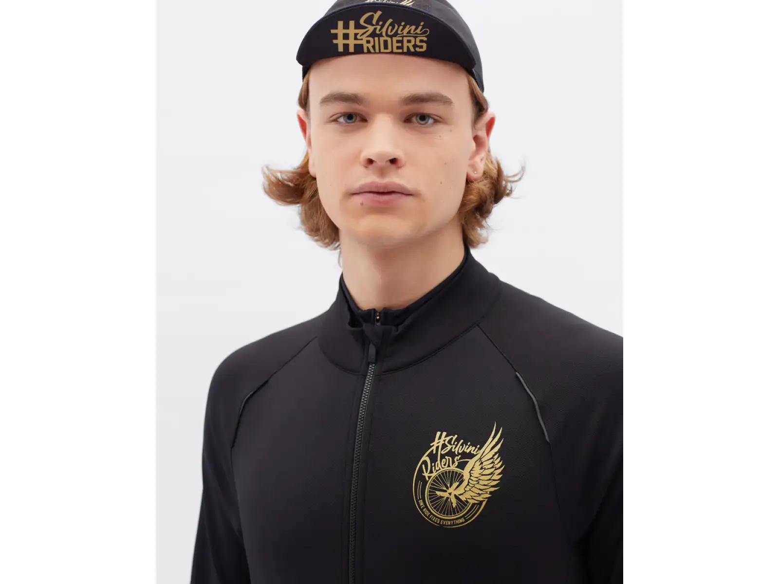 Silvini Leverono Pánsky dres s dlhým rukávom Black/Gold