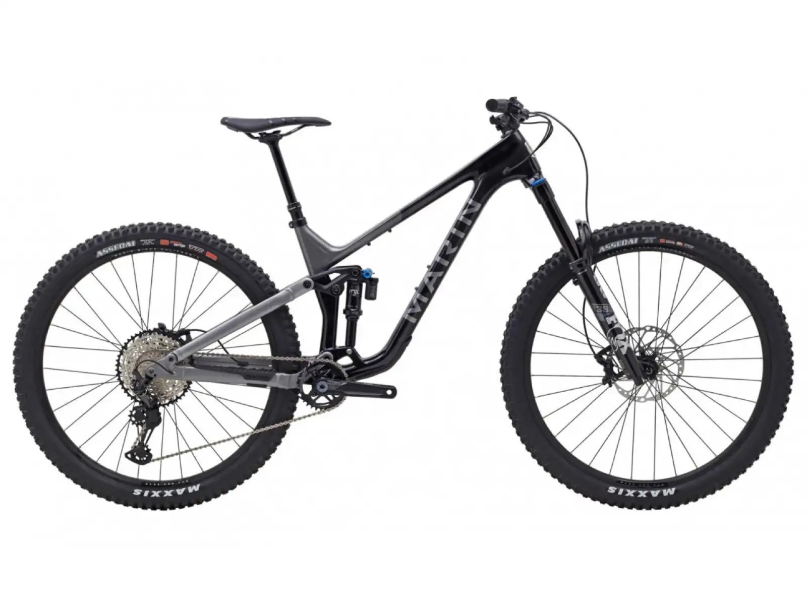 Horský bicykel Marin Alpine Trail Carbon 2 lesklá čierna/strieborná