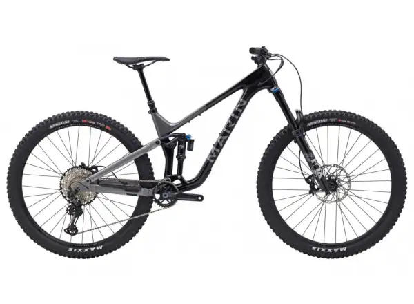 Horský bicykel Marin Alpine Trail Carbon 2 lesklá čierna/strieborná