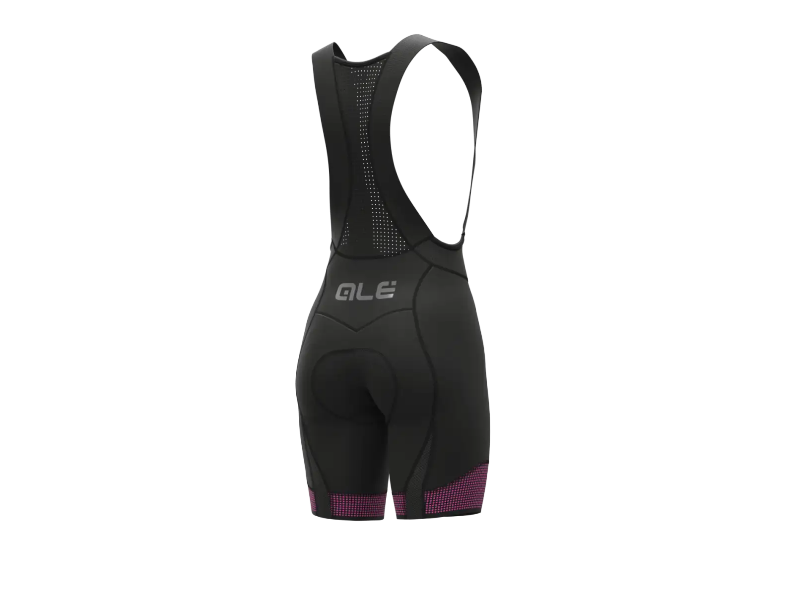 Alé PR-S Master 2.0 dámske kraťasy s trakmi a vložkou Black/Fluo Pink