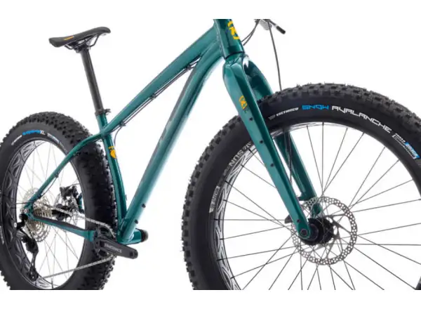 Kona Woo Satin Jeep Green Fat Bike