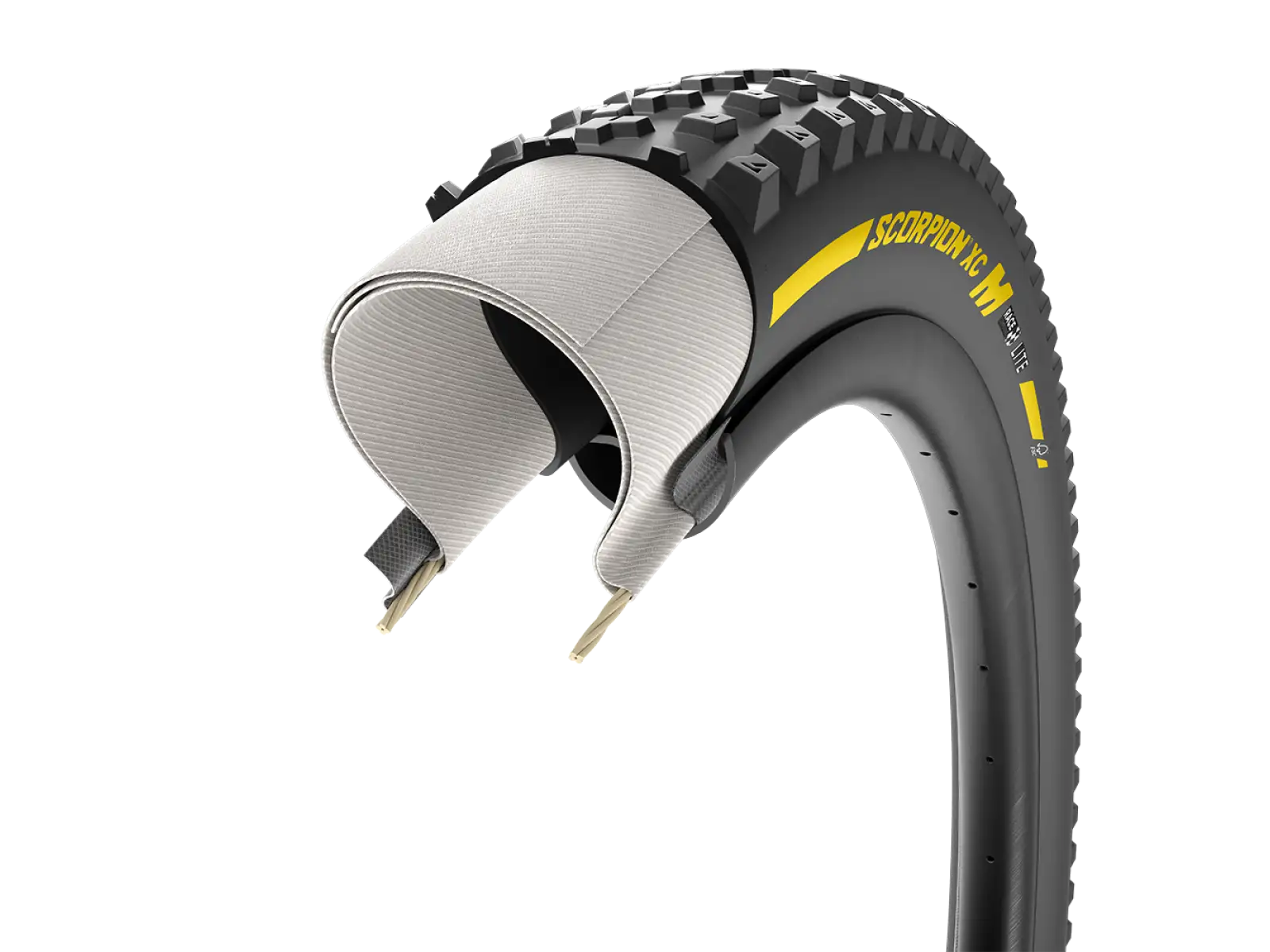 Plášť Pirelli Scorpion™ XC M Team Edition, 29x2.4, LITE, 120tpi, Race XC Compound, žlutý