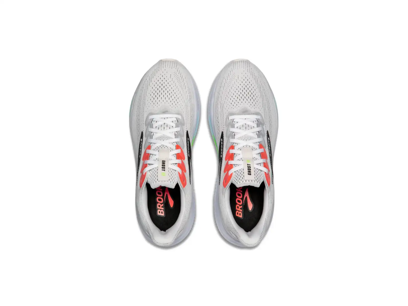 Brooks Ghost 17 pánske bežecké topánky White/Pink Clay/Gecko
