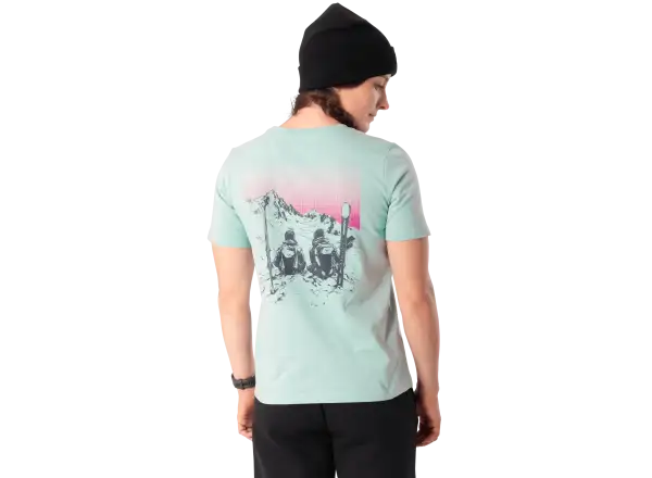 Dynafit Back Graphic Cotton dámske tričko krátky rukáv Cloud Blue/Twilight
