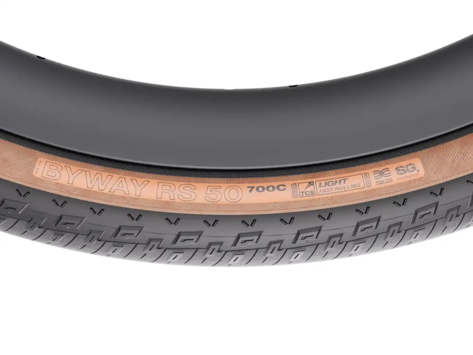 WTB Byway RS 700x50 TCS Light Fast Rolling Dual DNA SG2 gravel plášť čierna/hnedá