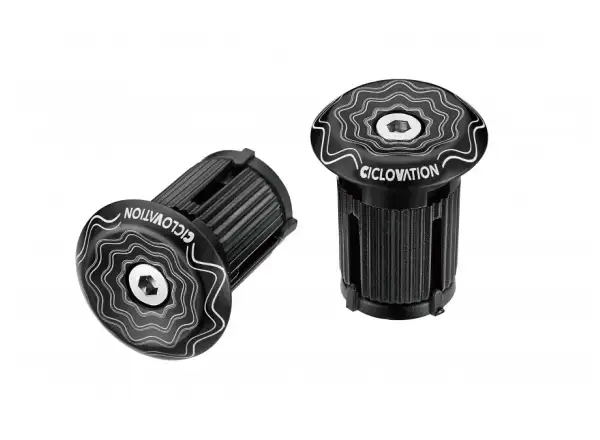 CICLOVATION zátky do řidítek Lock-In Vortex Power Wave černá