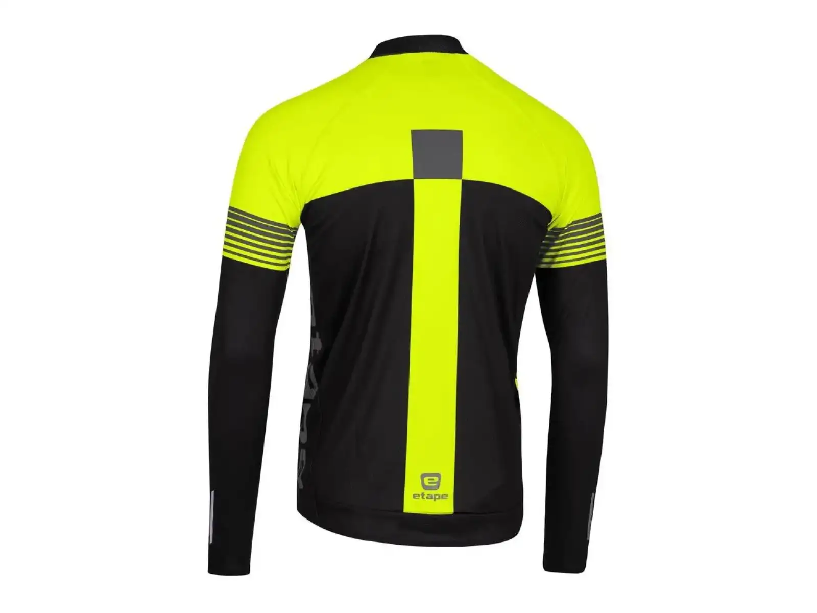 Etape Comfort pánsky dres dlhý rukáv čierna/žltá fluo