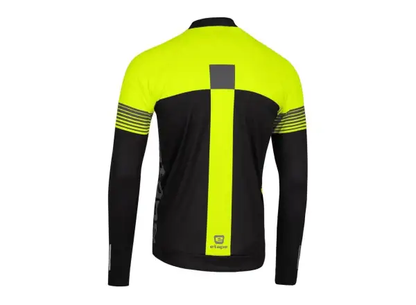 Etape Comfort pánsky dres dlhý rukáv čierna/žltá fluo