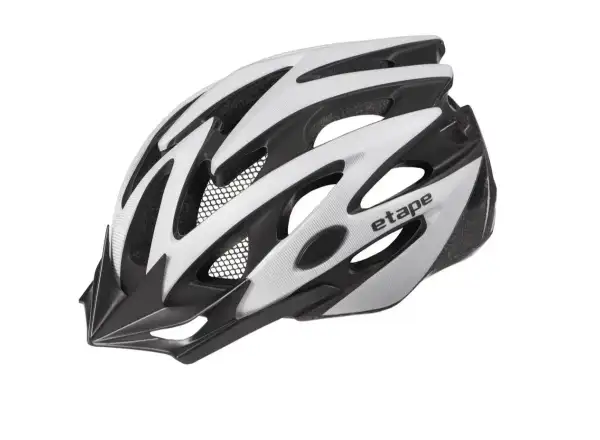 Etape Biker cyklistická prilba strieborná/čierna mat