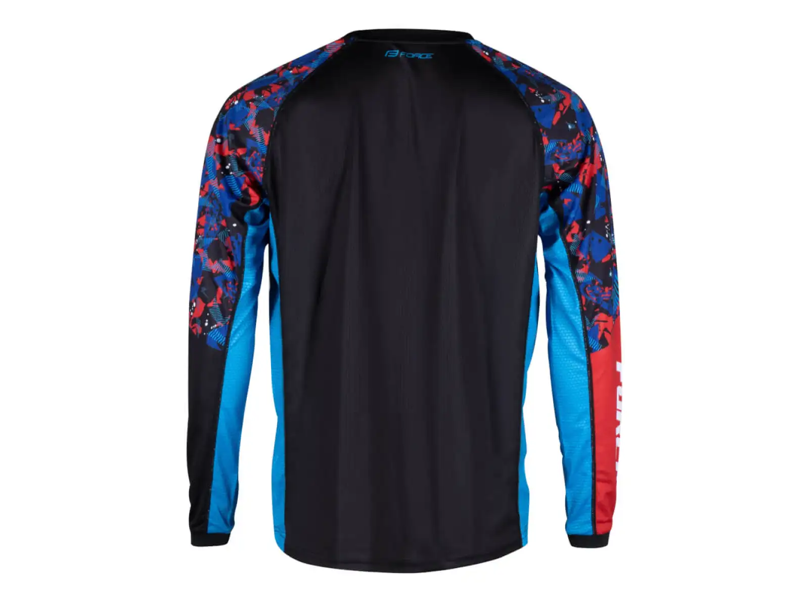 Force Reckless unisex dres dlhý rukáv čierna/červená/modrá
