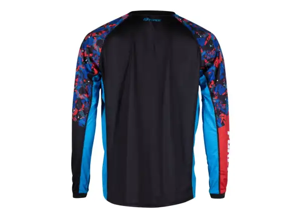 Force Reckless unisex dres dlhý rukáv čierna/červená/modrá