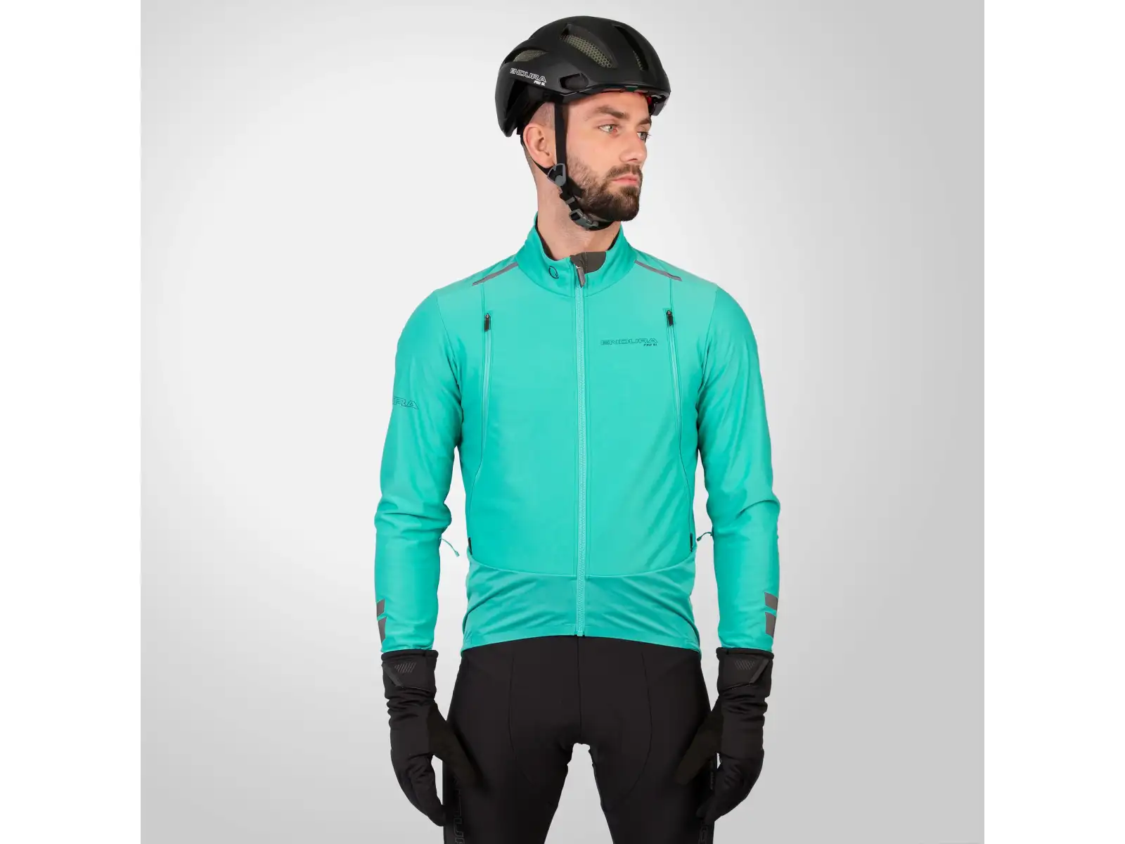Endura Pro SL 3-Season pánska bunda modrá aqua