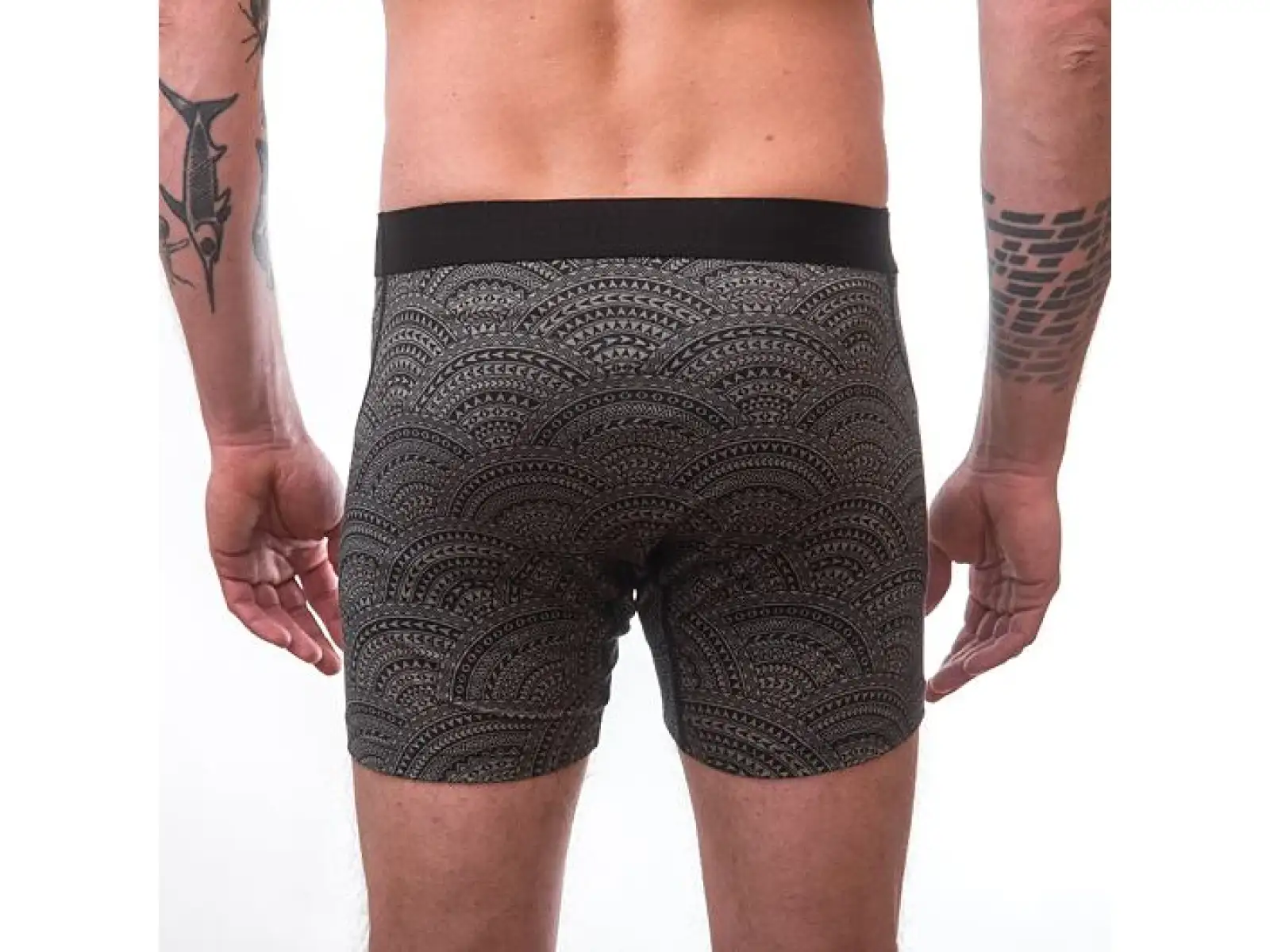 Sensor Merino Impress pánske trenky sivá/Maori