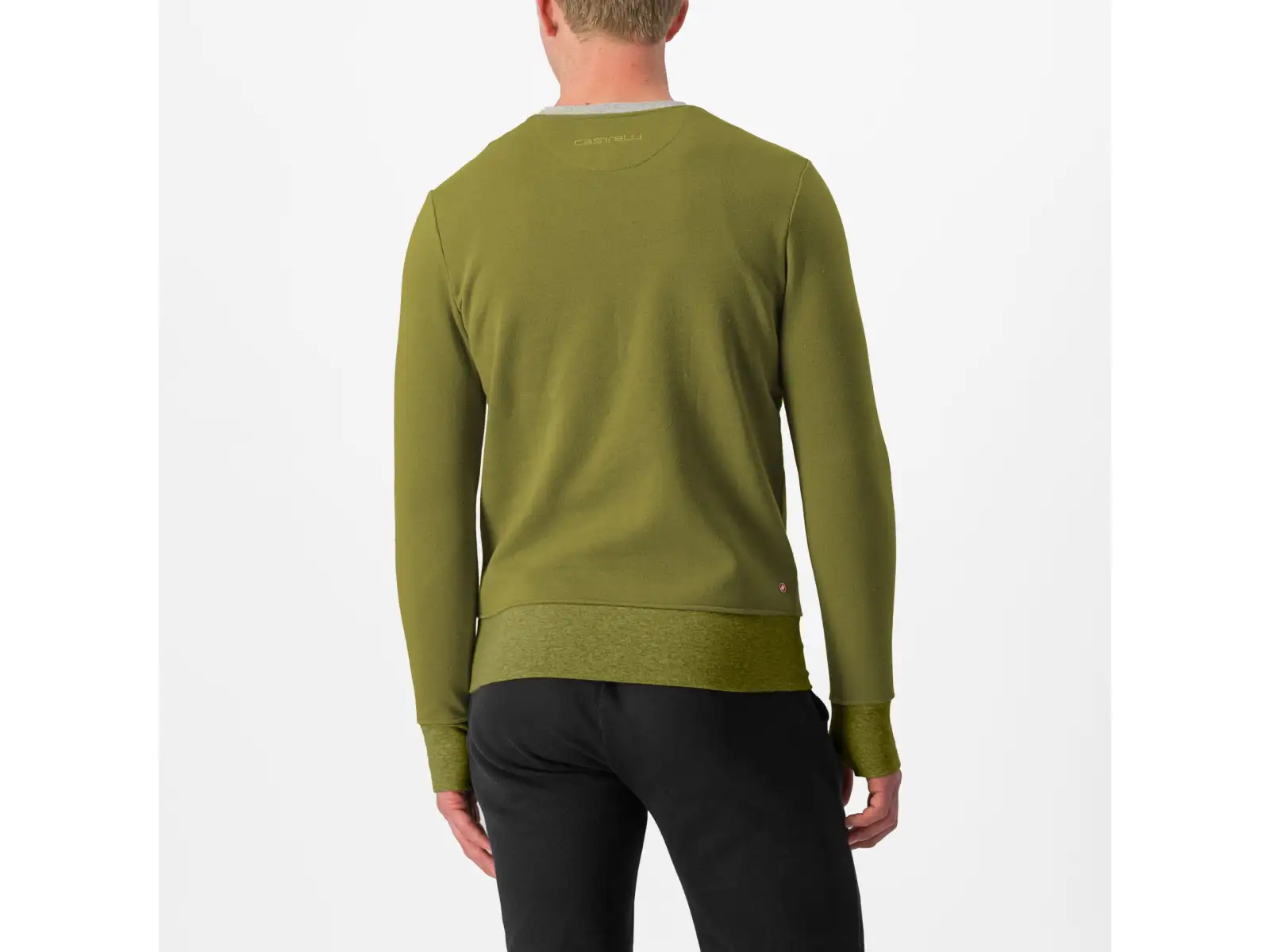 Castelli Logo pánska mikina Avocado Green