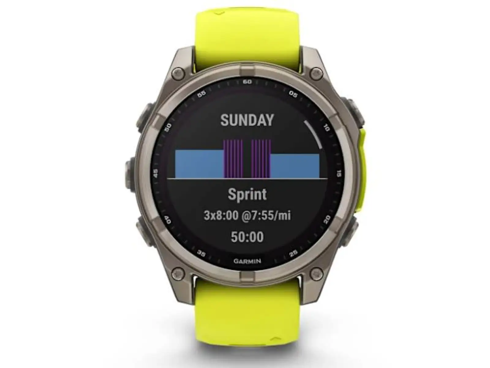 Garmin fenix 8 - 51 mm Solar Sapphire inteligentné hodinky Titanium Yellow/Graphite