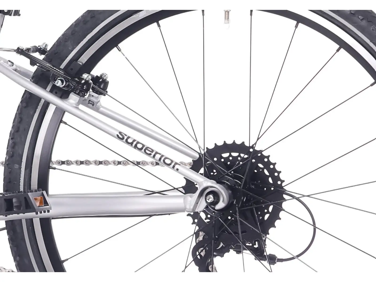 Superior F.L.Y. 24 VB detský bicykel Matte Silver