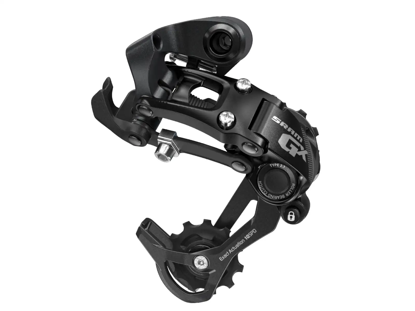 Sram GX typ 2.1 prehadzovačka 10 sp. dlhé vedenie čierna