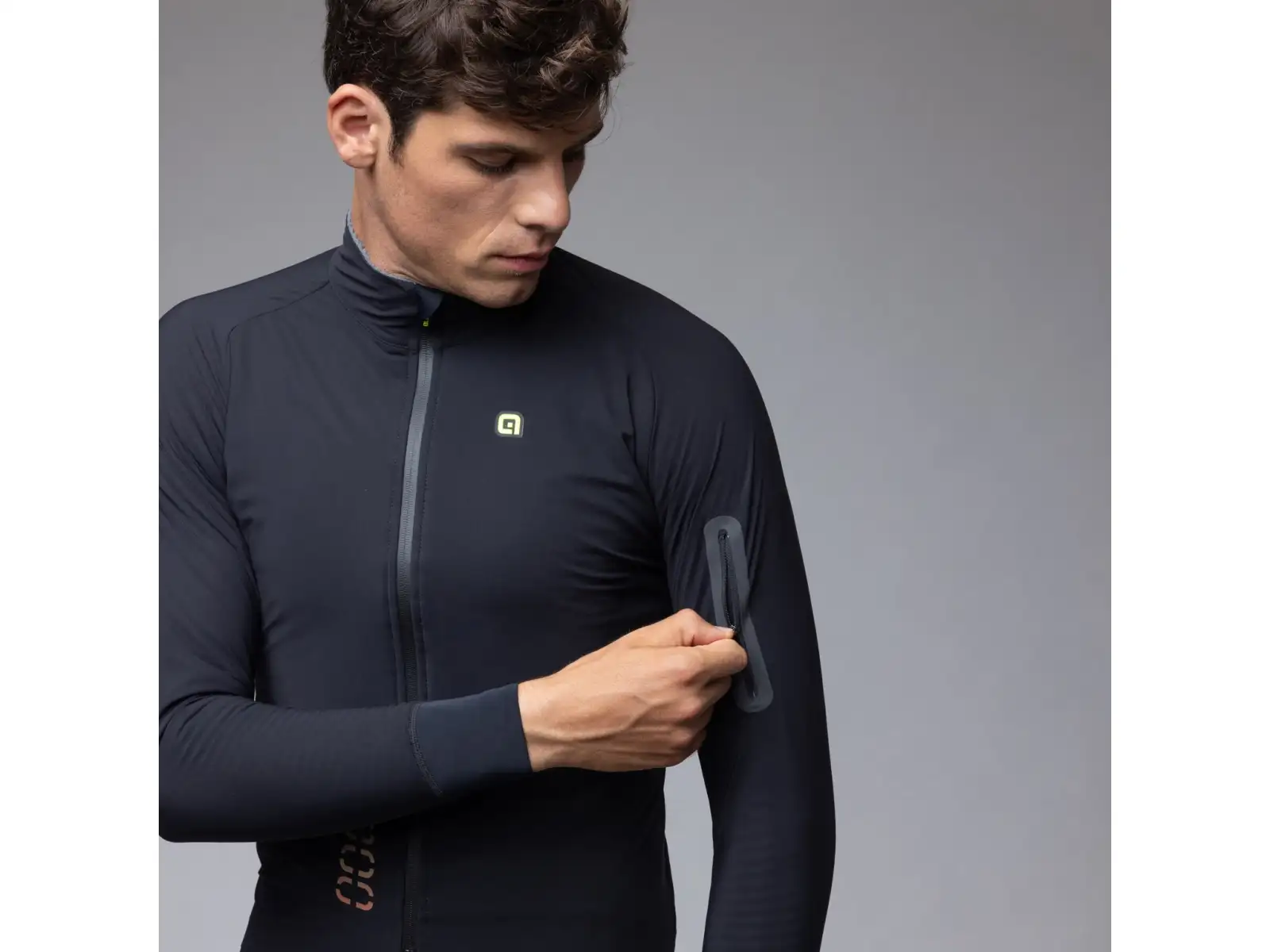 Alé R-EV1 Thermo Shield pánska zimná cyklistická bunda Black