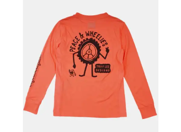 Troy Lee Designs Skyline Ride Tee detský dres dlhý rukáv P&W Melon