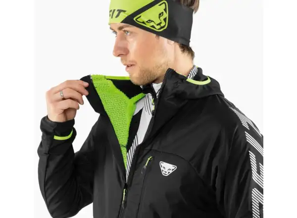 Dynafit DNA Polartec Alpha pánska bunda Black Out/Neon Yellow