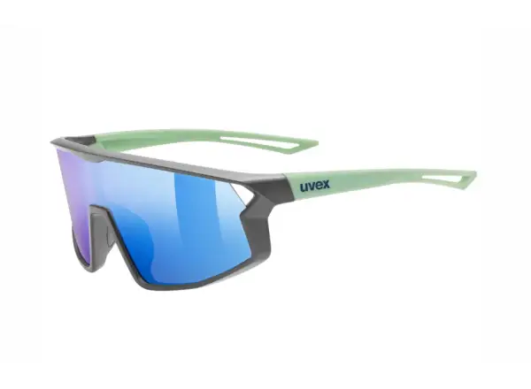 Uvex Skyryse JR. detské okuliare Grey/Green Matt/Mirror Blue