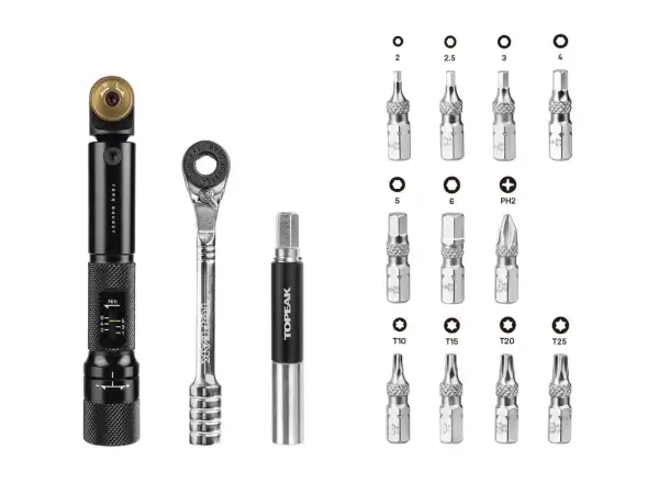 Topeak Torq Rocket mini DX 1-6 Nm momentový klíč