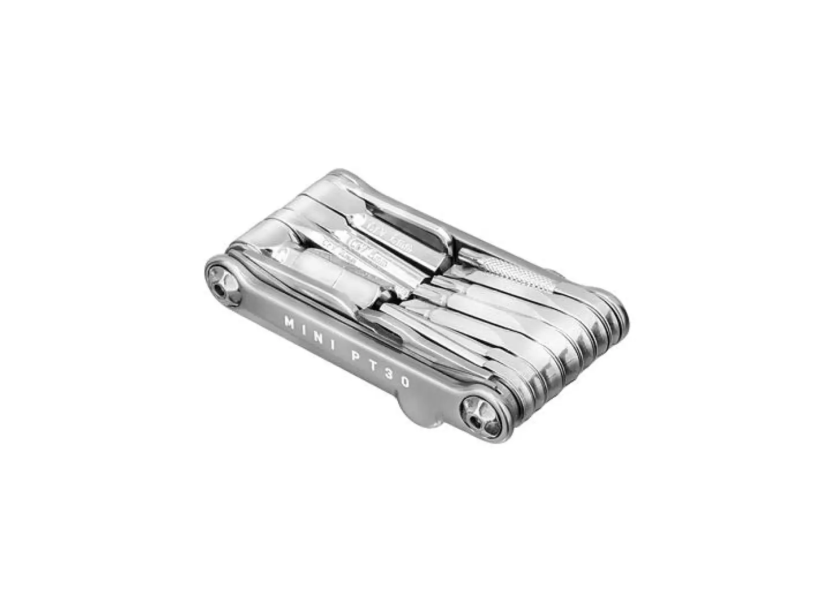 Topeak Mini PT30 multifunkčný kľúč 30 funkcií strieborný