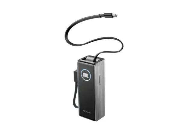 EcoFlow RAPID Power Banka (25000mAh,170W) 2x100W zabudovaný USB-C kábel - strieborná