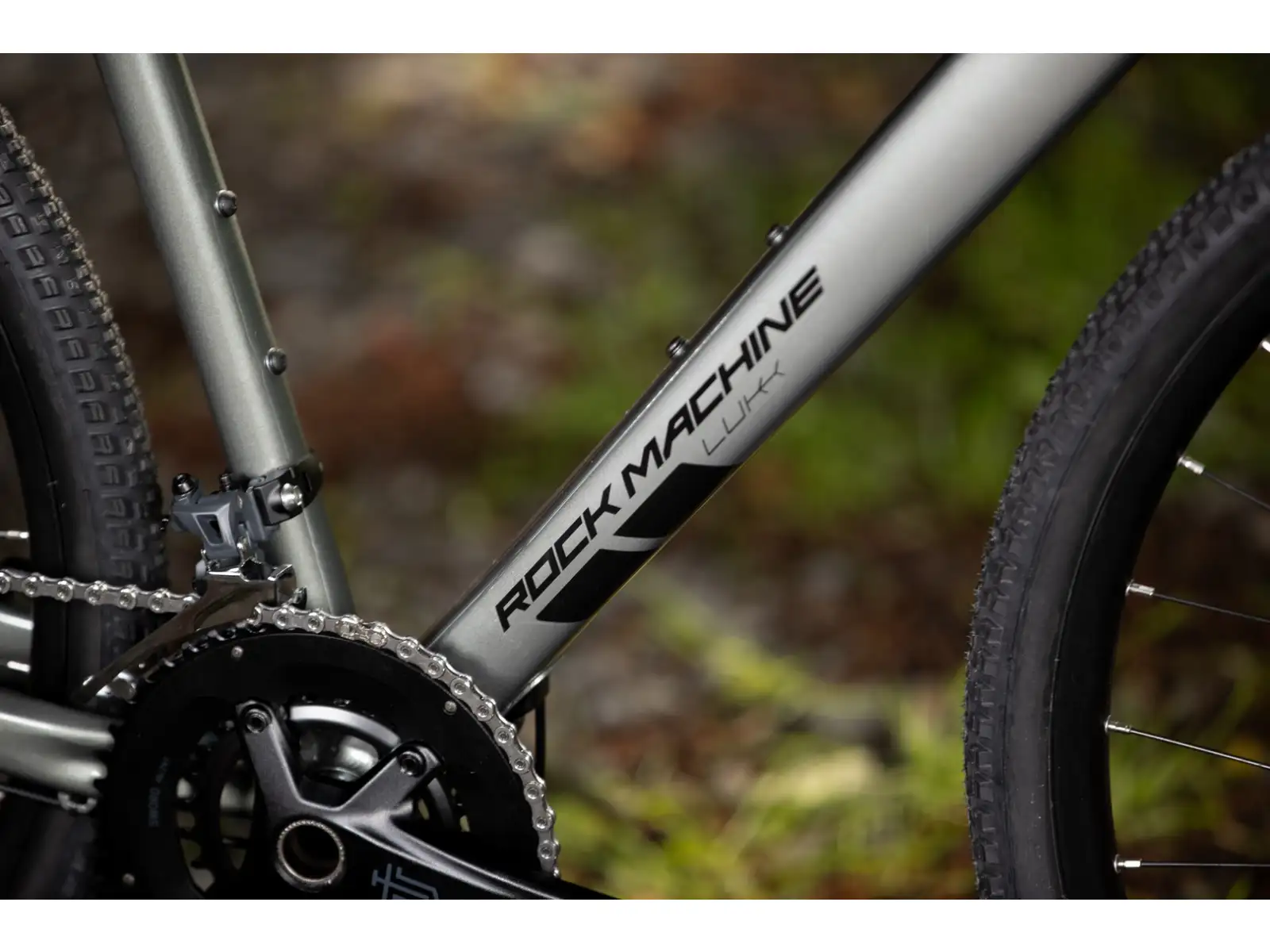 Rock Machine Lukk 40 gravel bicykel Gloss Granite Green