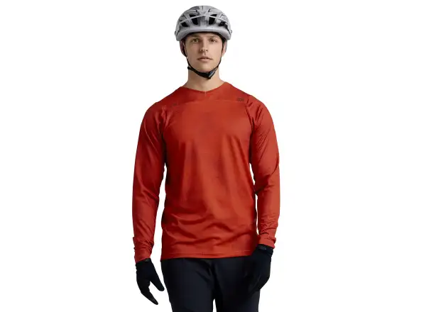 Troy Lee Designs Skyline Chill pánsky dres dlhý rukáv Scattered Fire Orange