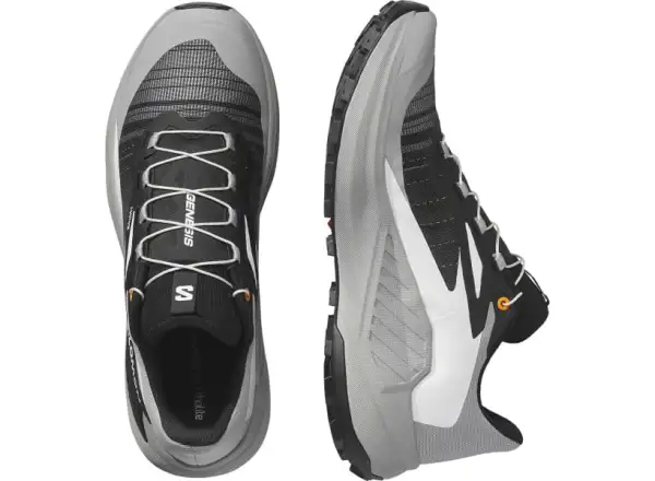 Salomon Genesis pánska bežecká obuv Black/Alloy/Turmeric