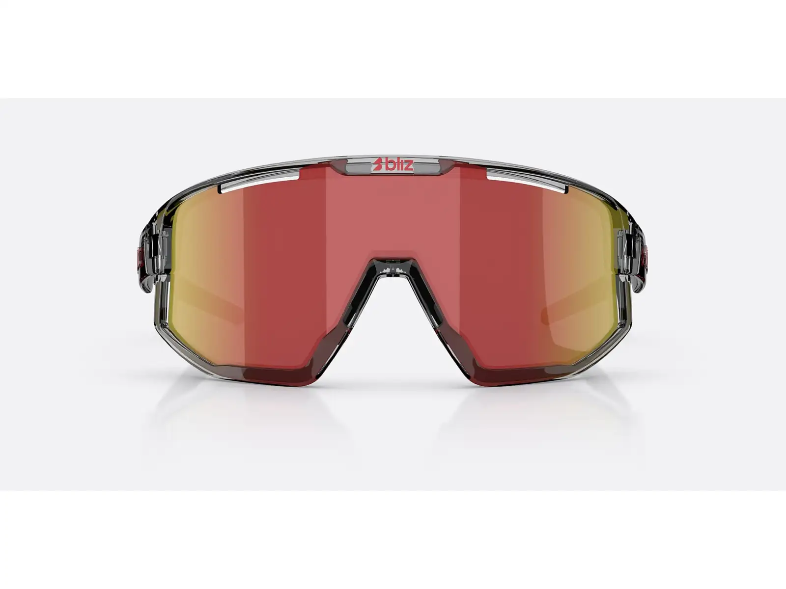 Bliz Fusion slnečné okuliare Transparent Dark Grey/Brow Red Multi