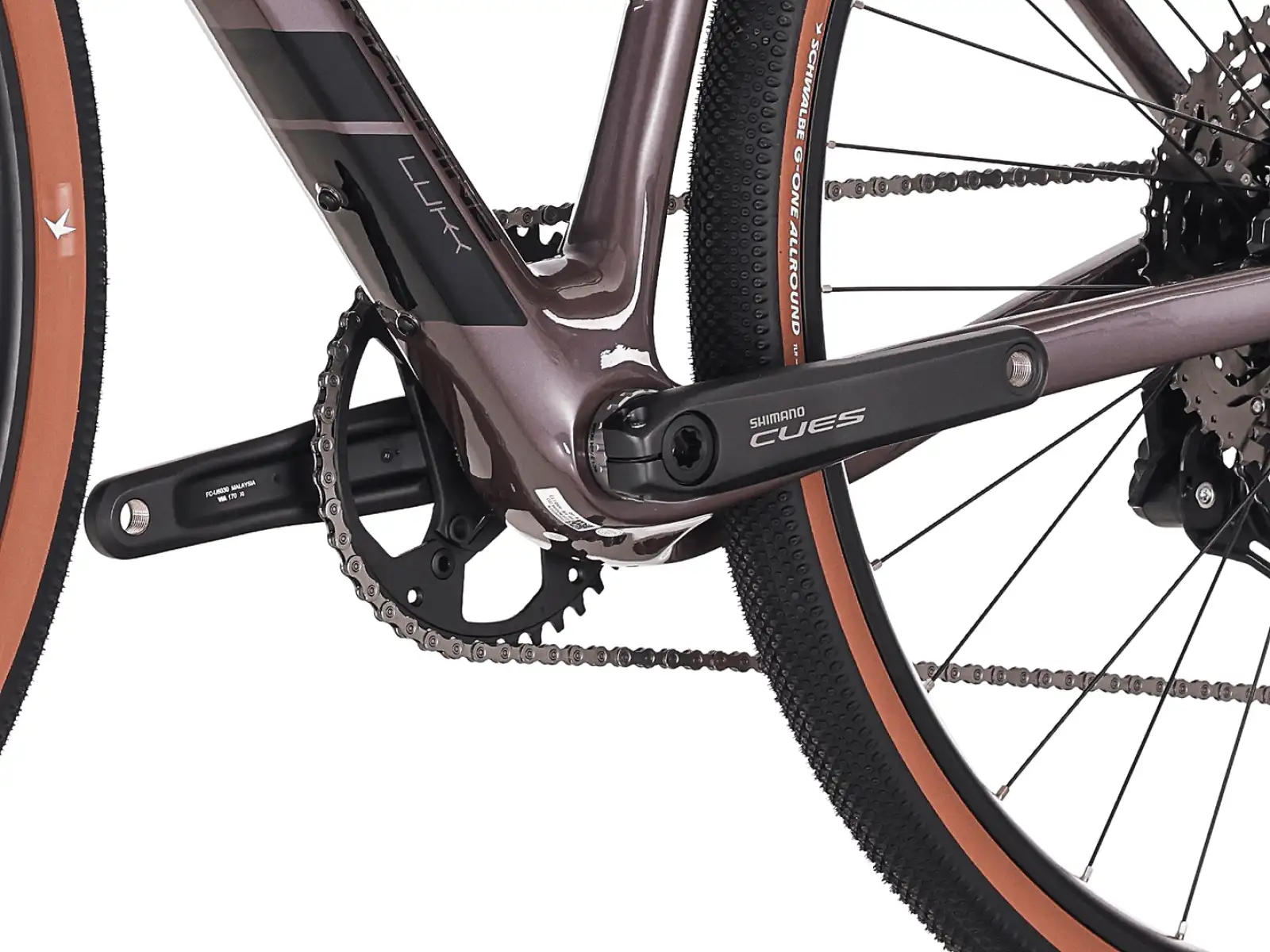 Rock Machine Lukk Cr 30 gravel bicykel Gloss Purple Garnet