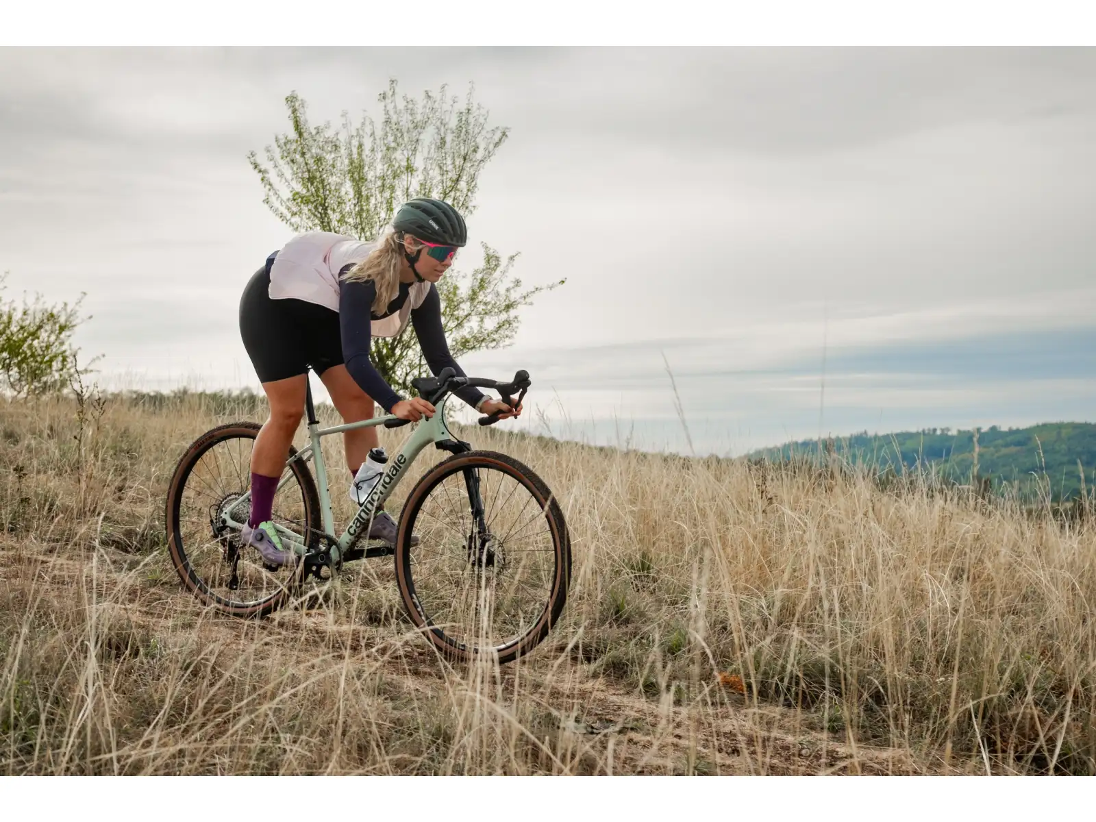 Cannondale Topstone CAAD Lefty gravel bicykel Sky Grey