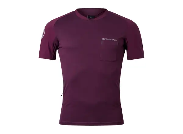 Endura GV500 Foyle pánsky dres krátky rukáv Aubergine