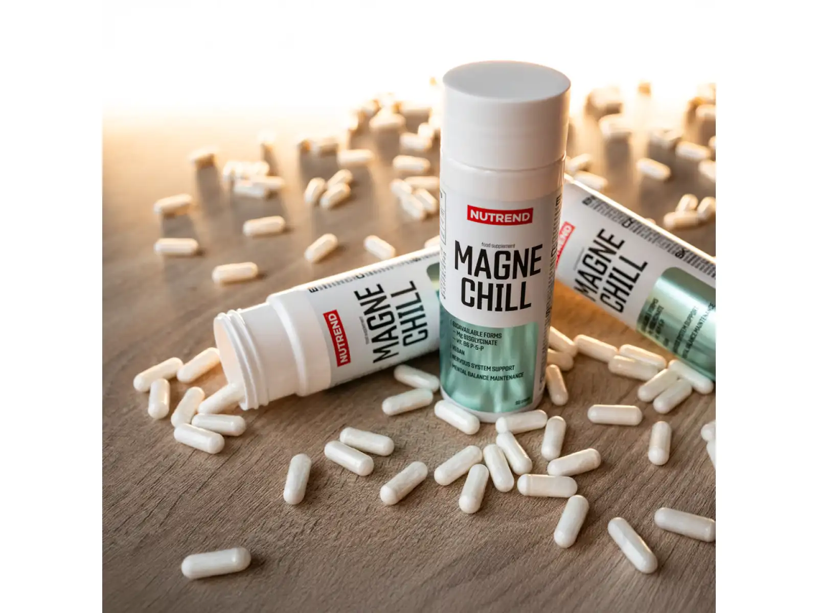 Nutrend Magnechill horčík bisglycinát s vitamínom B6 90 kapsúl