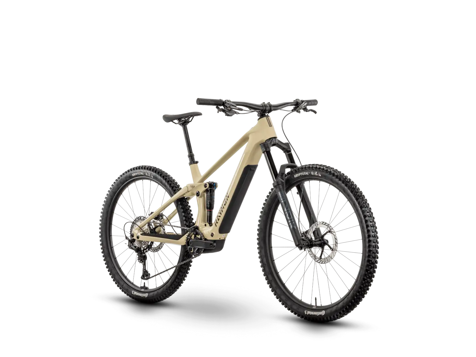 Raymon Airok Pro celoodpružený elektrobicykel Popcorn Stealth/Caramel