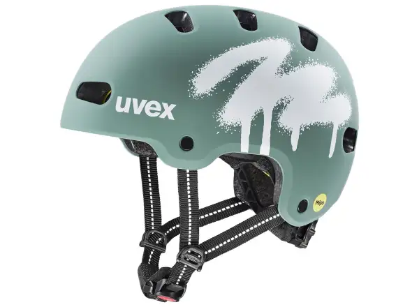 Uvex Kid 4 Style Mips detská prilba Spray Sage Green Matt