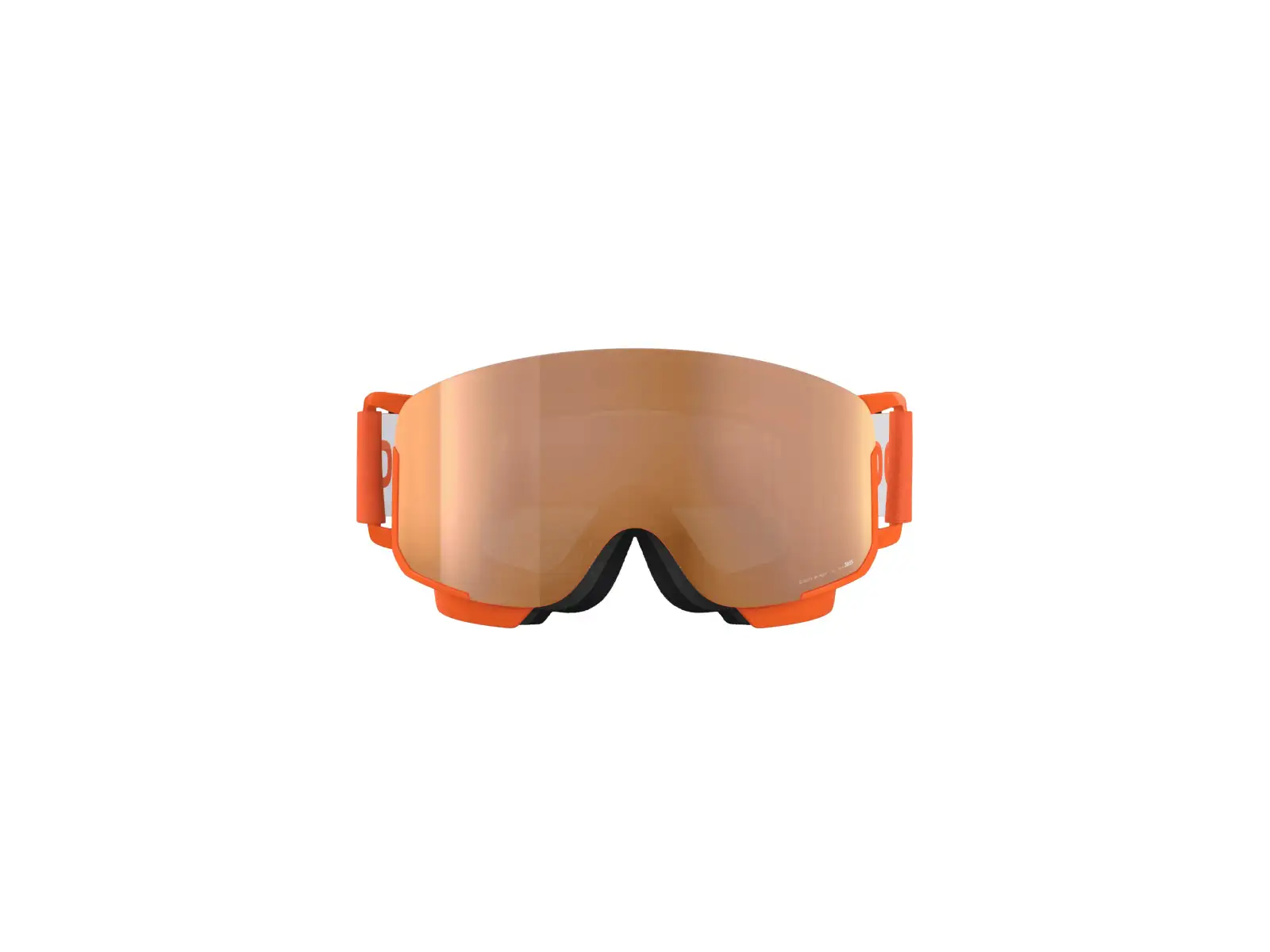 POC POCito Nexal detské lyžiarske okuliare Fluorescent Orange/Partly Sunny Light Orange