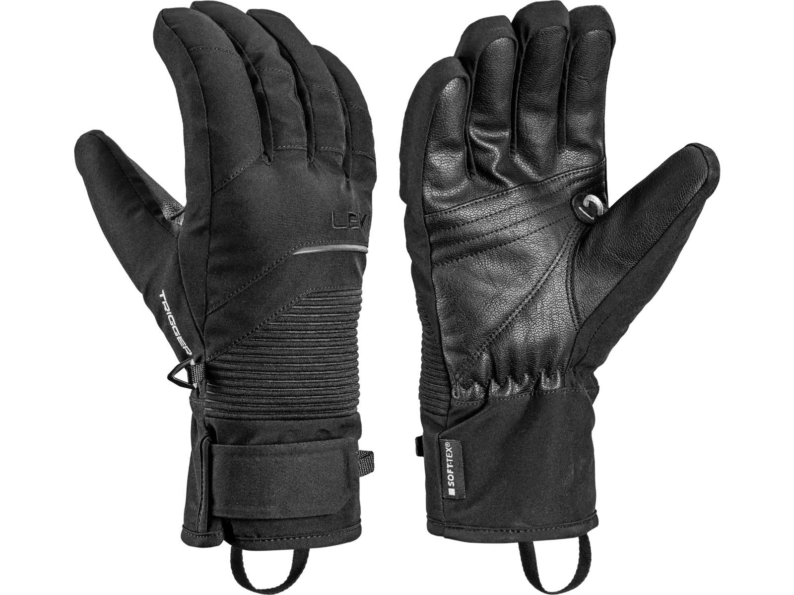 Leki Voltec TR zjazdové rukavice Black