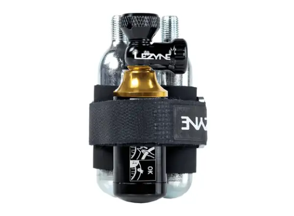 Lezyne Tubeless CO2 súprava na opravu bezdušových plášťov s bombičkou Blaster Black