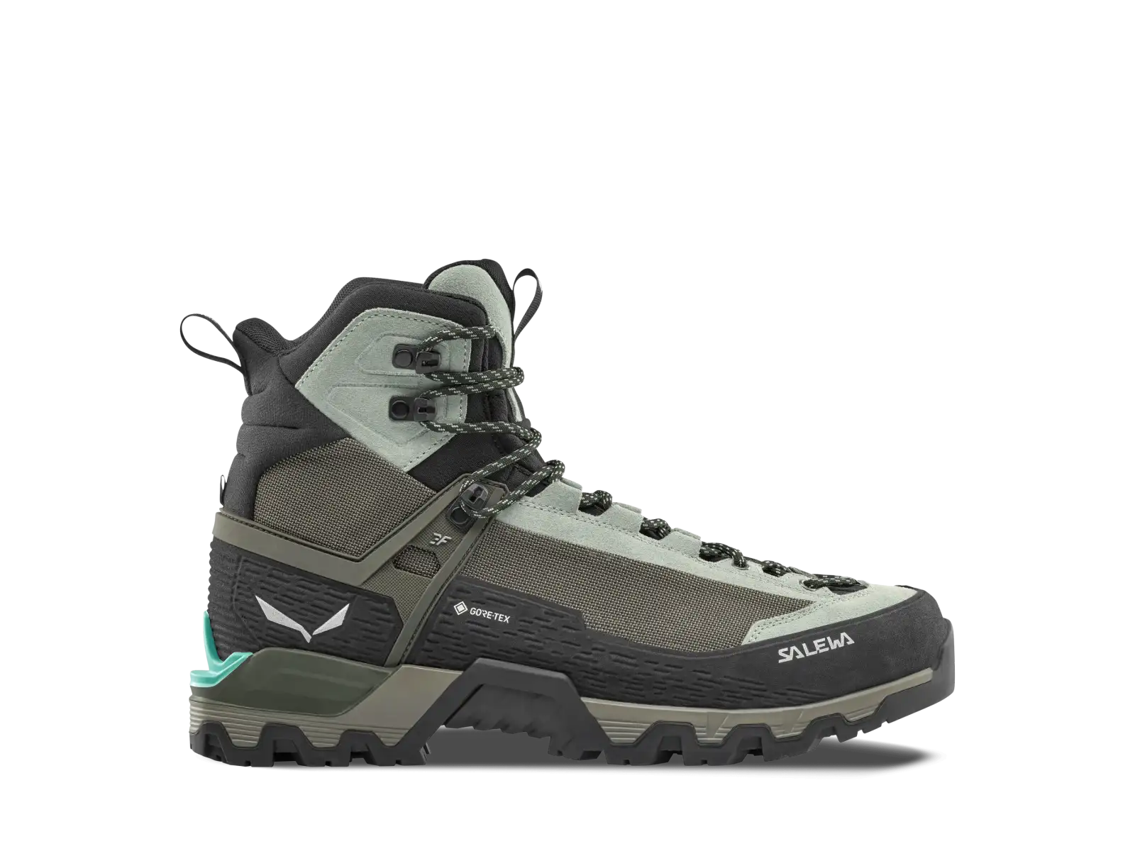 Salewa Mountain Trainer 3 Tech Mid GTX dámske turistické topánky Shadow/Faded Green