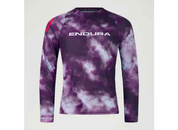 Endura Pixel Cloud pánsky dres dlhý rukáv Purple