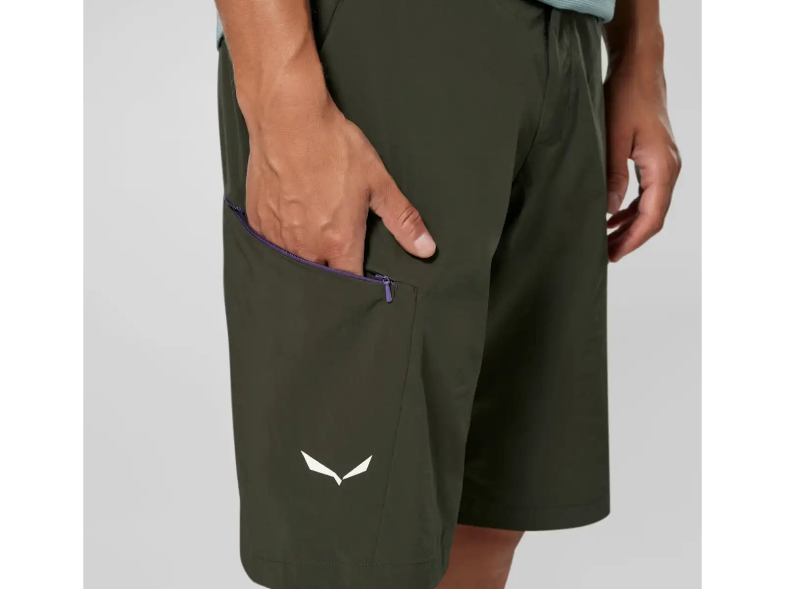 Salewa Pedroc 4 Durastrech Cargo pánske kraťasy Dark Olive