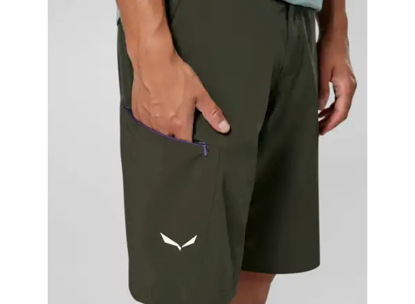 Salewa Pedroc 4 Durastrech Cargo pánske kraťasy Dark Olive