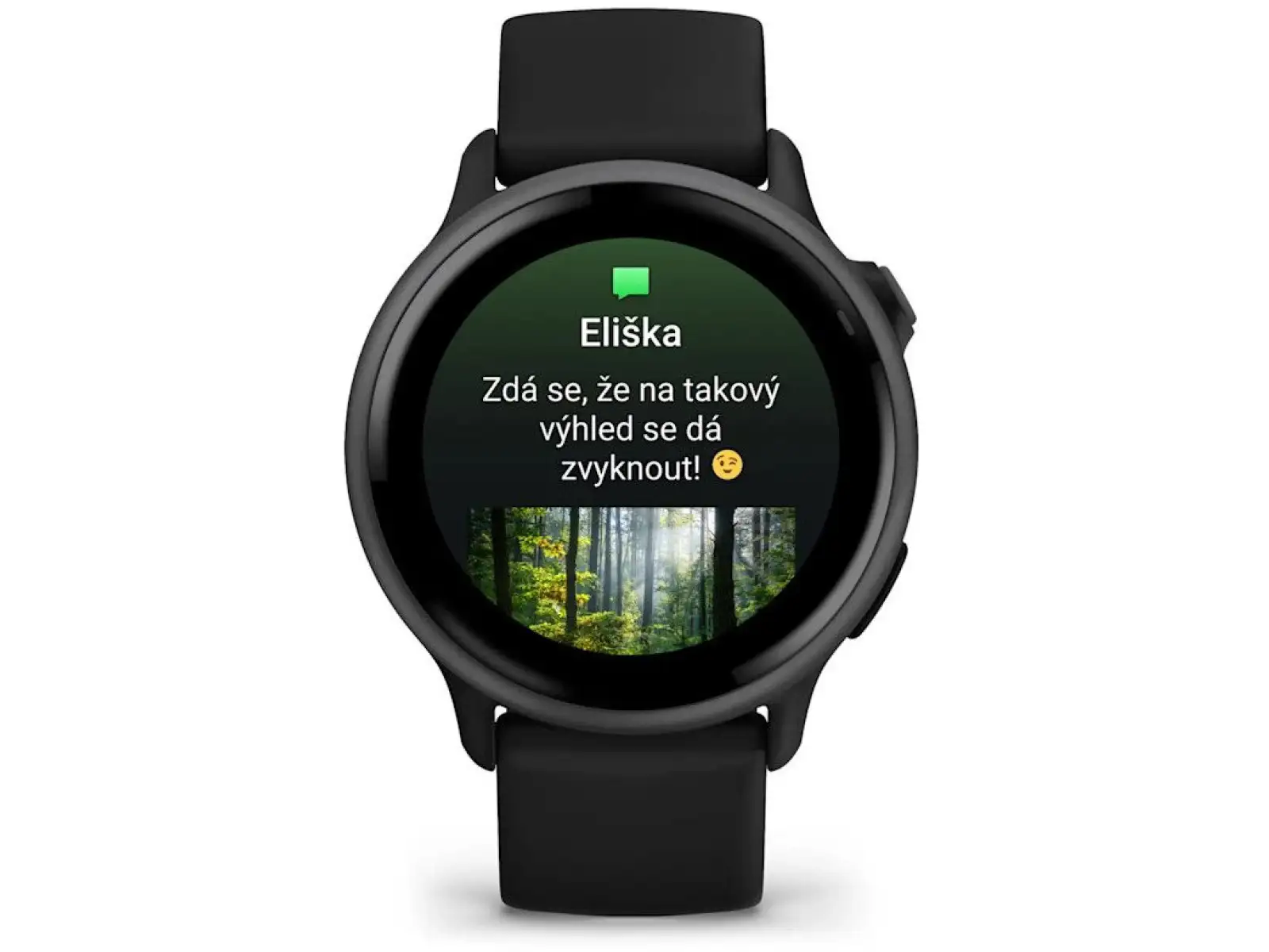 Garmin vívoactive 6 inteligentné hodinky Slate silikónový remienok Black