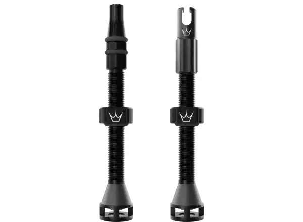 Peatys Holeshot Fast Flow bezdušové ventilky 60 mm Black