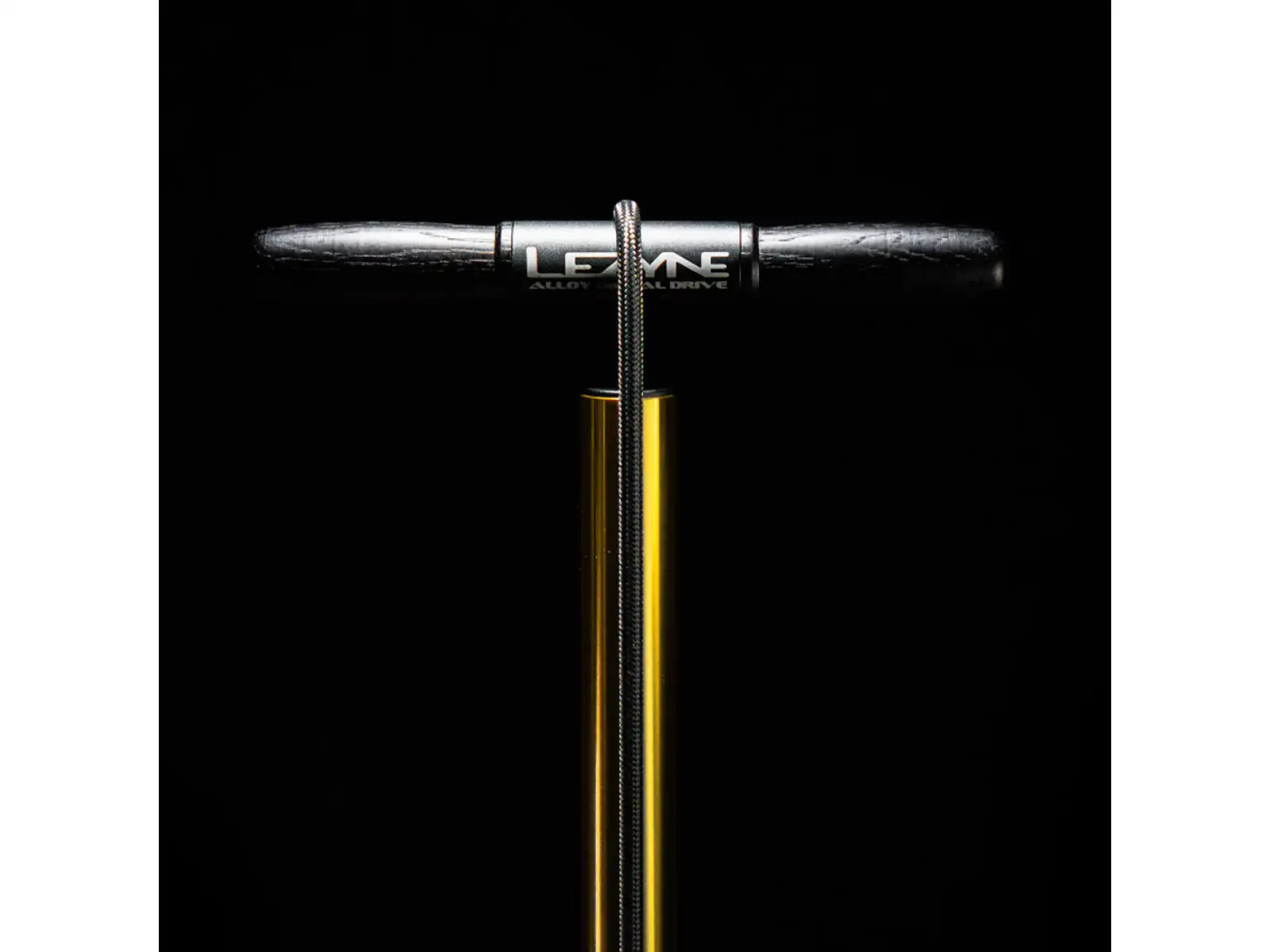 Lezyne 18K Digital Drive dielenská pumpa GOLD/BLACK